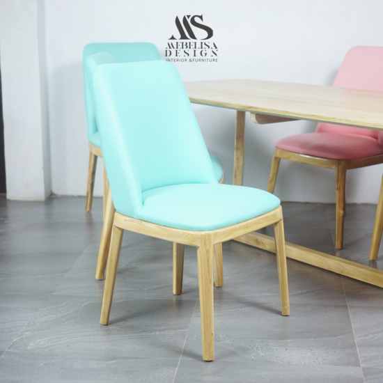 Meja Makan Minimalis Set 6 Kursi Jok Modern Design