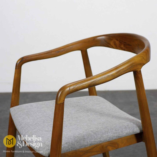 Meja Makan Set 6 Kursi Cafe Model Retro Kayu Jati