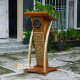 Meja Mimbar Podium Ceramah Kayu Jati Ukiran