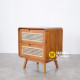 Meja Nakas Bedside Idris 2 Laci Rotan Meja Nakas Bedside Idris 2 Laci Rotan