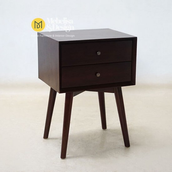 Meja Nakas Retro Modern Jati Jepara