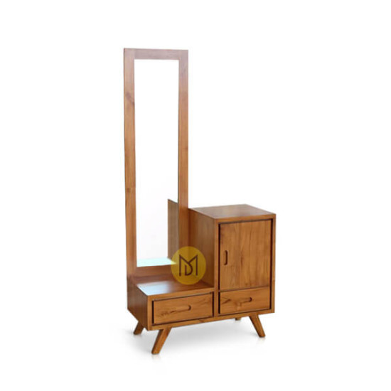 Meja Rias Minimalis Kayu Jati Vanity