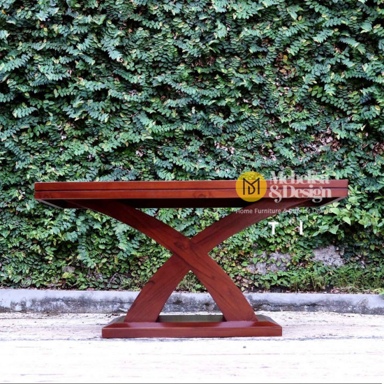 Meja Ruang Tamu Sederhana Minimalis Kayu Jati Jepara