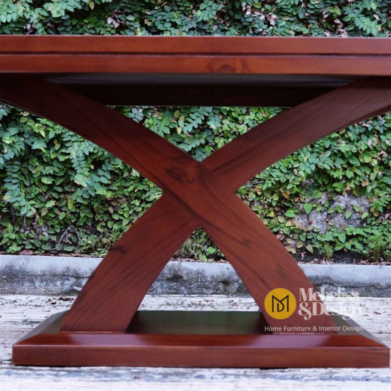 Meja Ruang Tamu Sederhana Minimalis Kayu Jati Jepara