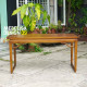 Mid-Century Meja Makan Kayu Jati Minimalis Vintage