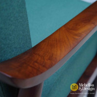 Mid-Century Sofa Single Minimalis Kayu Jati Mid-Century Sofa Single Minimalis Kayu Jati