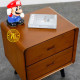 Nakas Bedside Minimalis Retro Kayu Jati 2 Laci Nakas Bedside Minimalis Retro Kayu Jati 2 Laci