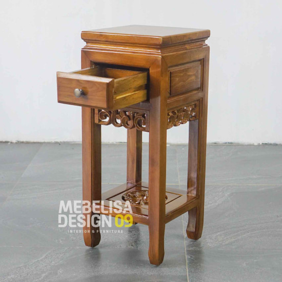 Nakas Meja Pojok Samping Sofa Kayu Jati Minimalis Ukiran Nakas Meja Pojok Samping Sofa Kayu Jati Minimalis Ukiran