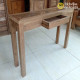 Old Teak Wood Vintage Console Table 1 Drawer