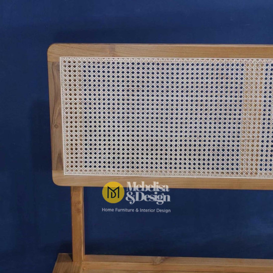 Ranjang Dipan Minimalis Jati Scandinavian Modern