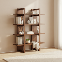 Yuki Book Shelf Rak Buku dan Pajangan Serbaguna 4 Susun