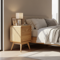 Yasmin Bedside Table Meja Nakas Retro Minimalis