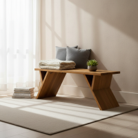 Zabar Bench Bangku Minimalis Kayu Jati Solid