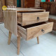Recycled Teak 2-Drawer Mid-Century Nightstand Recycled Teak 2-Drawer Mid-Century Nightstand