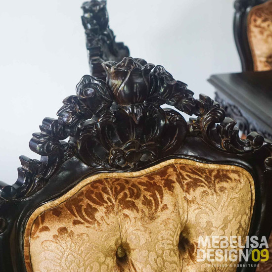 Set Kursi Meja Makan Ganesa Ukiran Kayu Jati