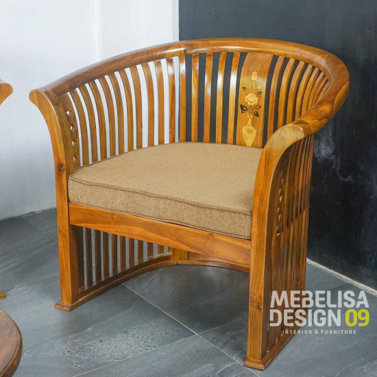 Set Kursi Ruang Tamu Keranjang Jari Jari