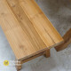 Teak Wood Minimalist Outdoor Garden Bench Table Set