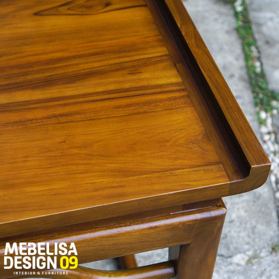 Set Meja Makan Jati Minimalis 4 Kursi Vintage