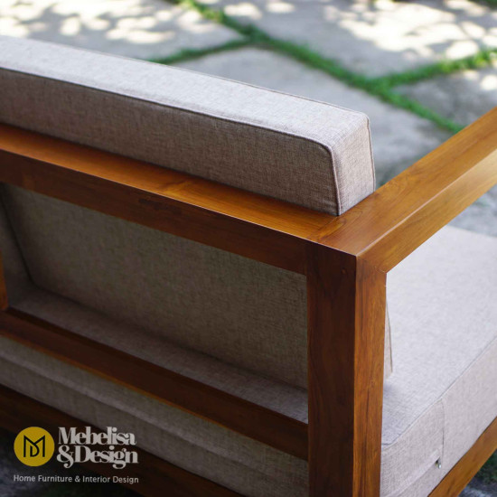 Set Sofa Minimalis Kayu Solid 211 Modern
