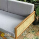 Sofa Bench Kayu Jati Kombinasi Rotan Scandinavian