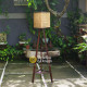 Standing Lamp Kap Lampu Minimalis Anyaman Rotan Jati