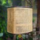 Standing Lamp Kap Lampu Minimalis Anyaman Rotan Jati