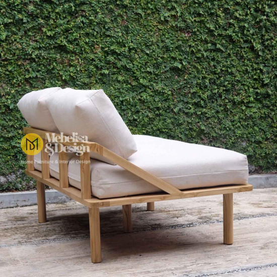 Surprine Lounger Sofa Santai Minimalis Retro Kayu Jati Surprine Lounger Sofa Santai Minimalis Retro Kayu Jati