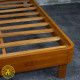 Tempat Tidur Minimalis Sandaran Jok Modern Kayu Jati Solid