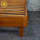 Tempat Tidur Minimalis Sandaran Jok Modern Kayu Jati Solid