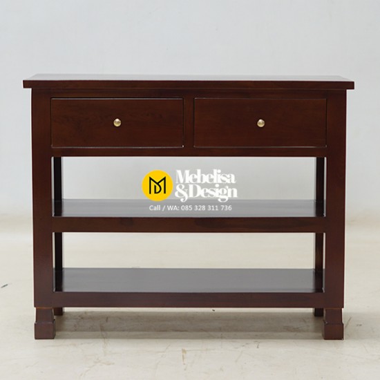 Meja Konsol Minimalis Abyiaz Kayu Jati