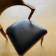 Zahra Chair Kursi Makan Cafe Model Retro Berlapis Kain Jok